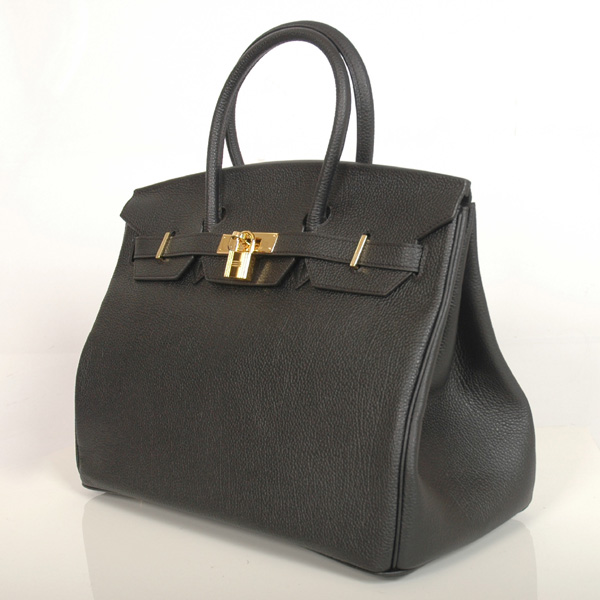 H35BBJSG Hermes Birkin in pelle togo togo 35CM nero (Oro)